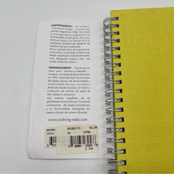 Ordning & Reda Notebook Yellow NEW Pencil Pink Used - Picture 8 of 15